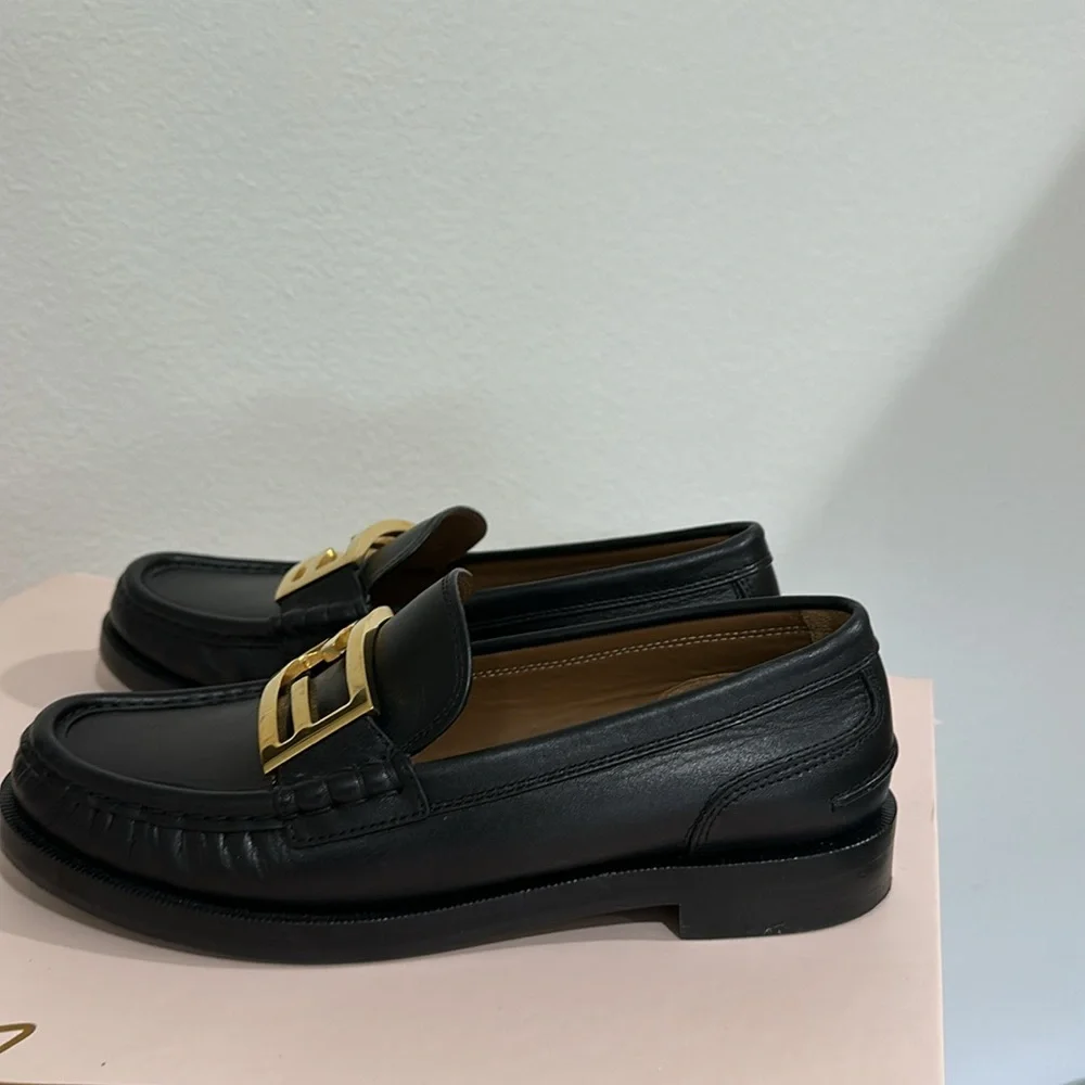 FENDI  Baguette Calfleather Loafers - Picture 9 of 10